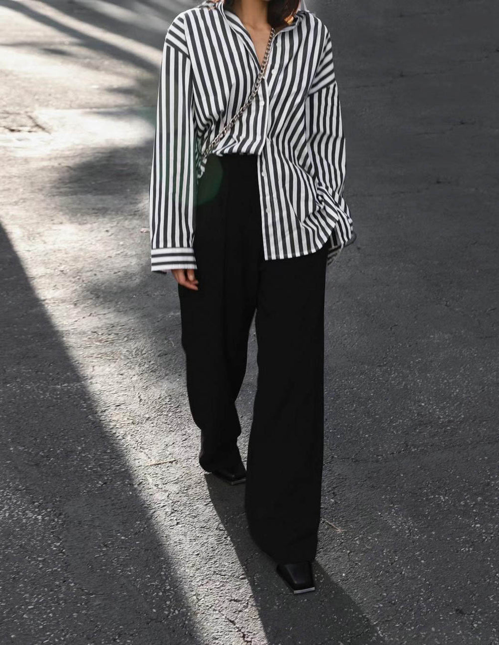 BOLD STRIPE BUTTON DOWN SHIRT – SANNA New York, image size:1000x1294