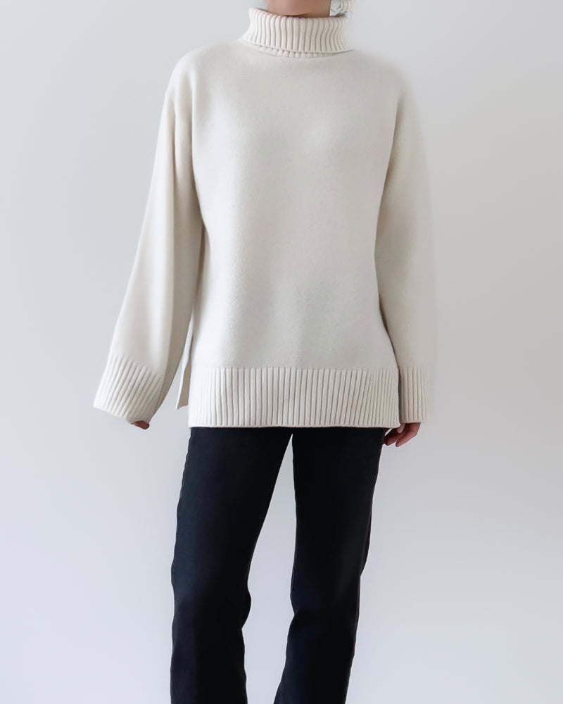 BETH CASHMERE BLEND KNIT IVORY