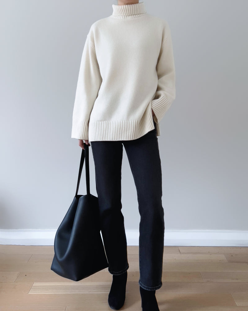 BETH CASHMERE BLEND KNIT IVORY