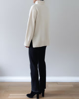 BETH CASHMERE BLEND KNIT IVORY