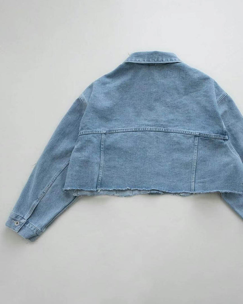 TOBI CROP DENIM JACKET