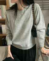 MARLED LIGHTWEIGHT WOOL BLEND KNIT GREY