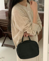 MARLED LIGHTWEIGHT WOOL BLEND KNIT ECRU