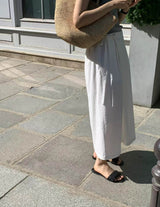 TIE DETAIL MIDI SKIRT