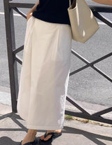 SANNA NY TIE DETAIL MIDI SKIRT 