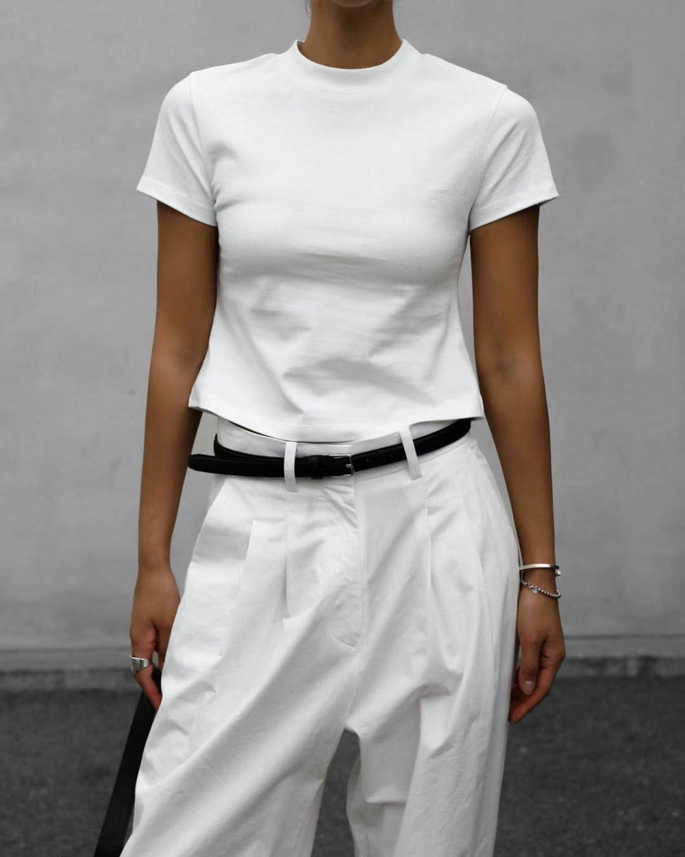 パンツ PAROSH Women Straight Pants D232445 CANYOX25 001 White Parosh: White Pants now up to −70% | Stylight