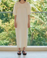 AILA DRESS BUTTERY BEIGE