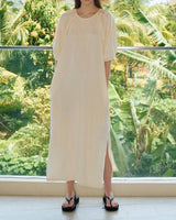 AILA DRESS BUTTERY BEIGE