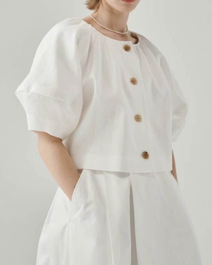 LEIF TOP STRIPE WHITE