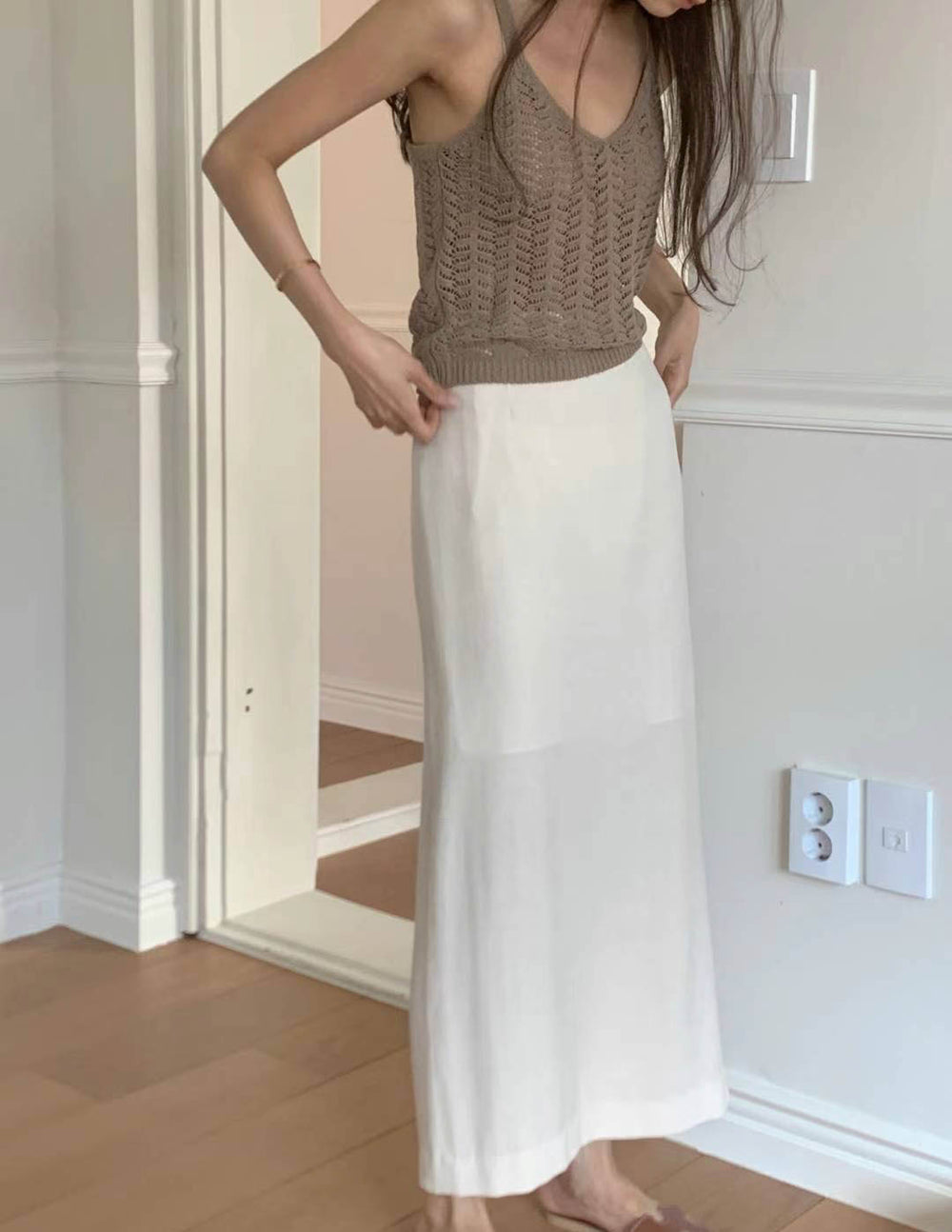 SIREN SKIRT IVORY – SANNA New York