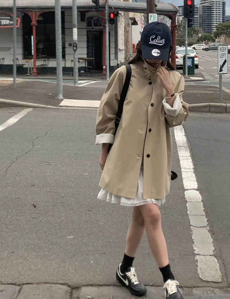 KALIN SHORT TRENCH BEIGE