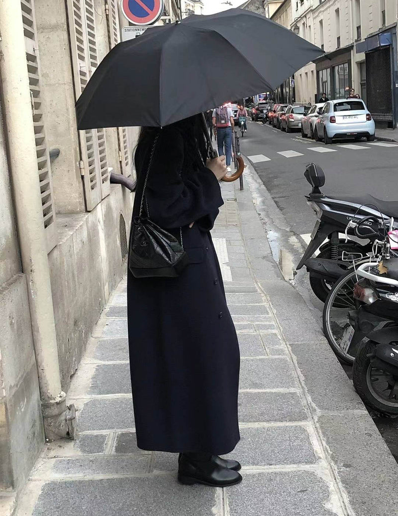 VANESSA WOOL OVERCOAT DARK NAVY