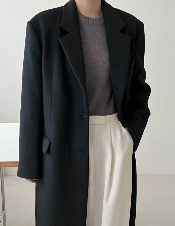 BEATRICE WOOL OVERCOAT BLACK