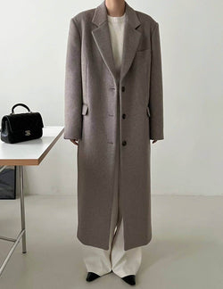 SANNA NY BEATRICE COAT BEIGE GREY