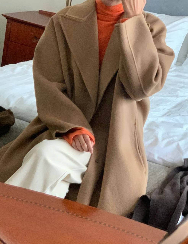 MARGAUX WOOL OVERCOAT CAMEL SANNA New York