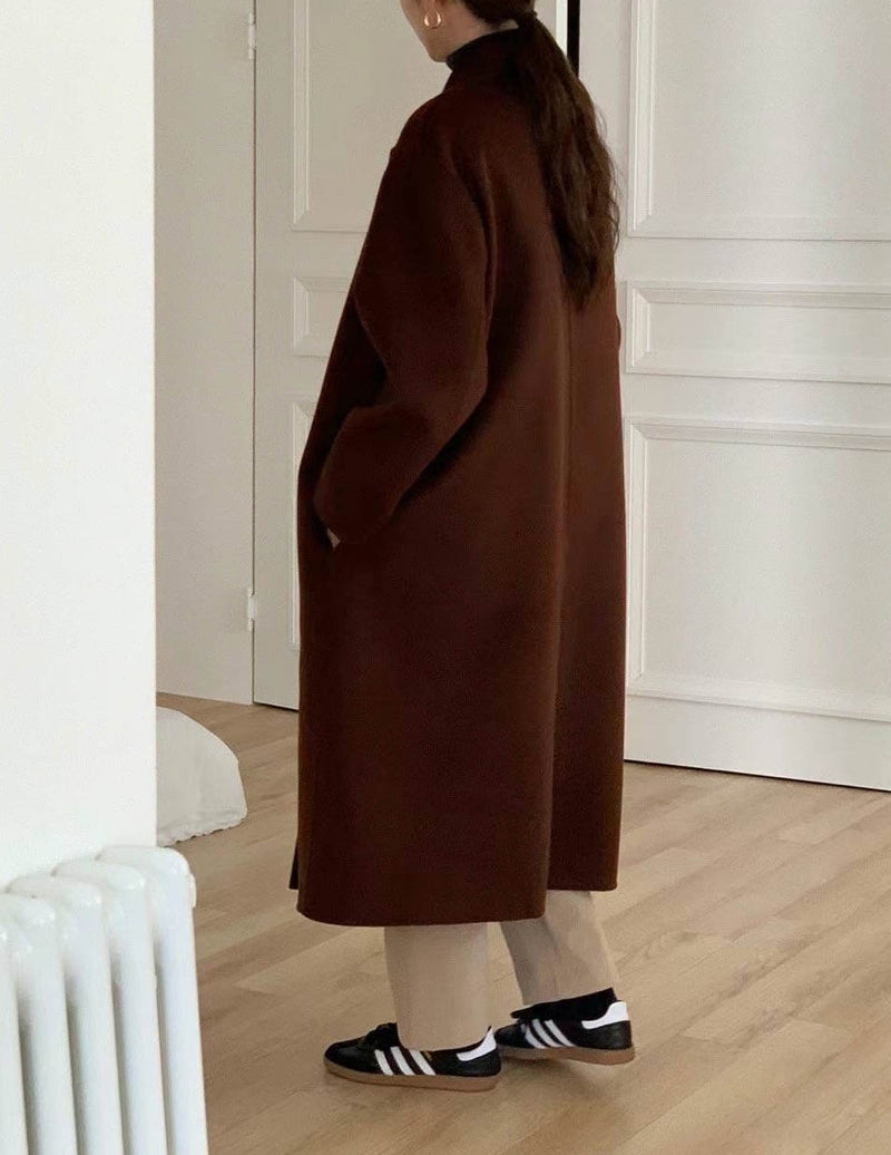 MARGAUX WOOL OVERCOAT MAROON