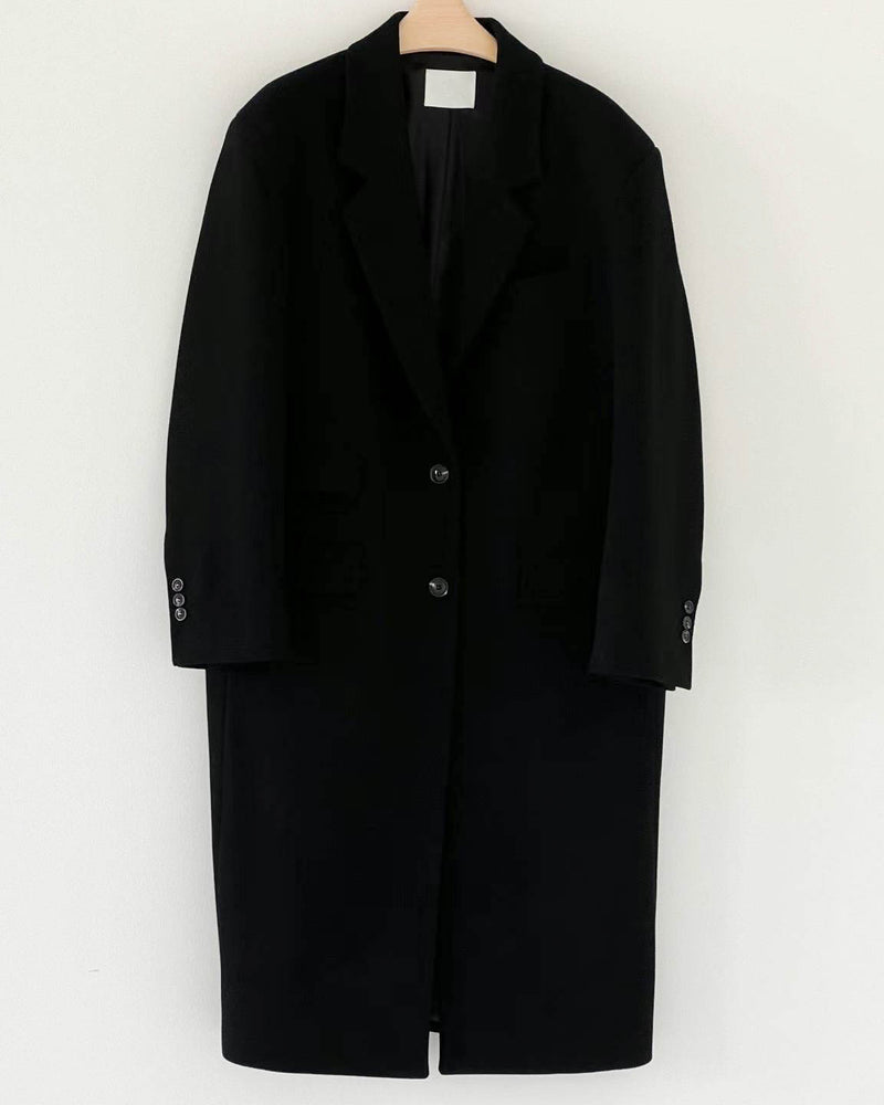 ARWYN WOOL CASHMERE COAT BLACK