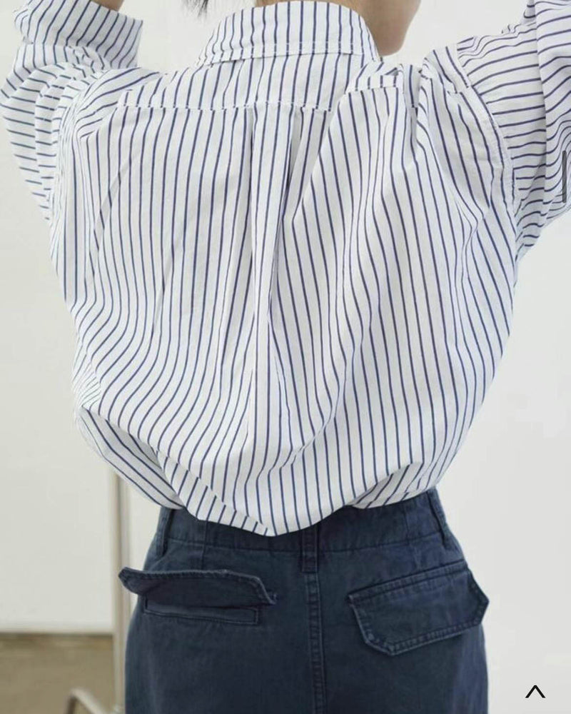 Rumpled Stripe Shirt