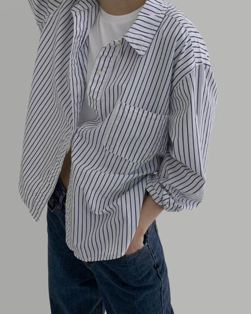 Rumpled Stripe Shirt