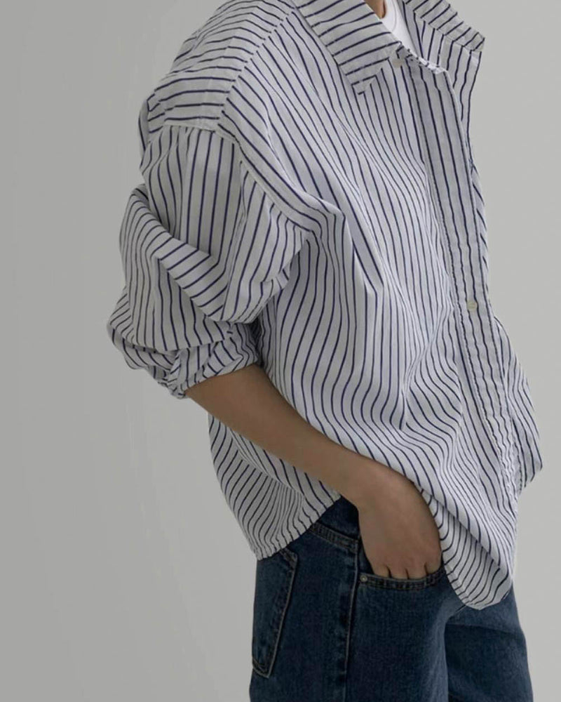 Rumpled Stripe Shirt
