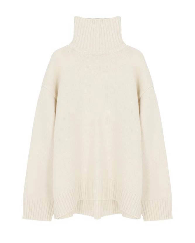 KASIA HIGH NECK KNIT IVORY
