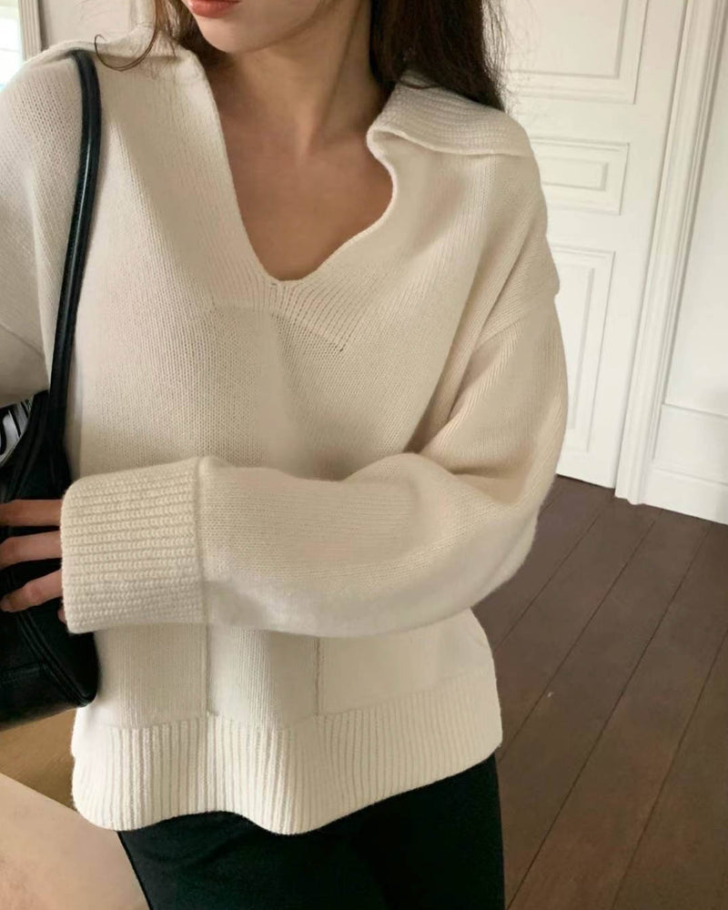 AKIRA WOOL CASHMERE KNIT IVORY