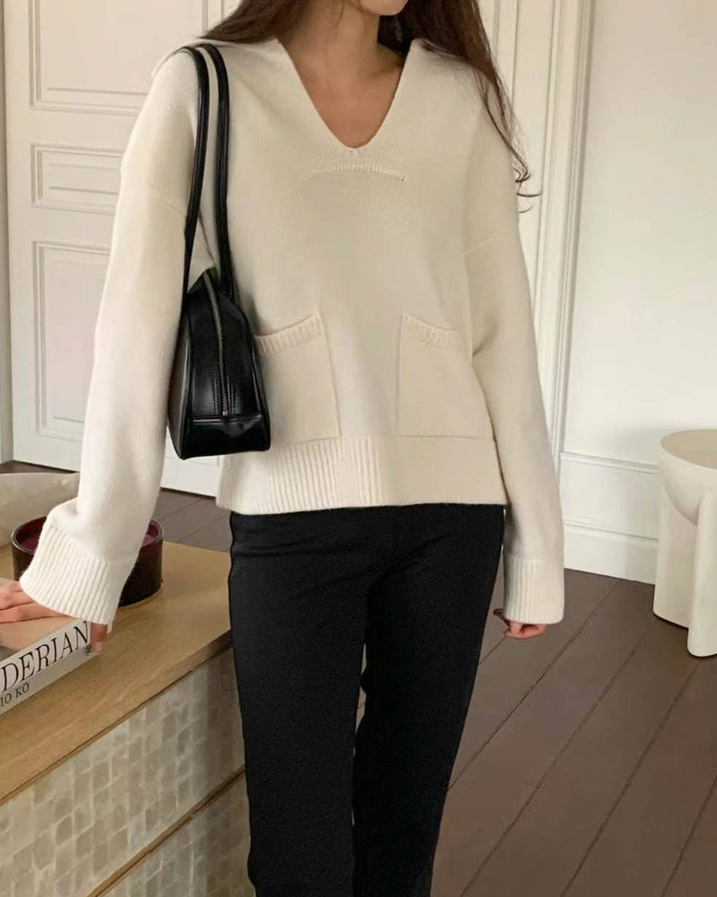 AKIRA WOOL CASHMERE KNIT IVORY