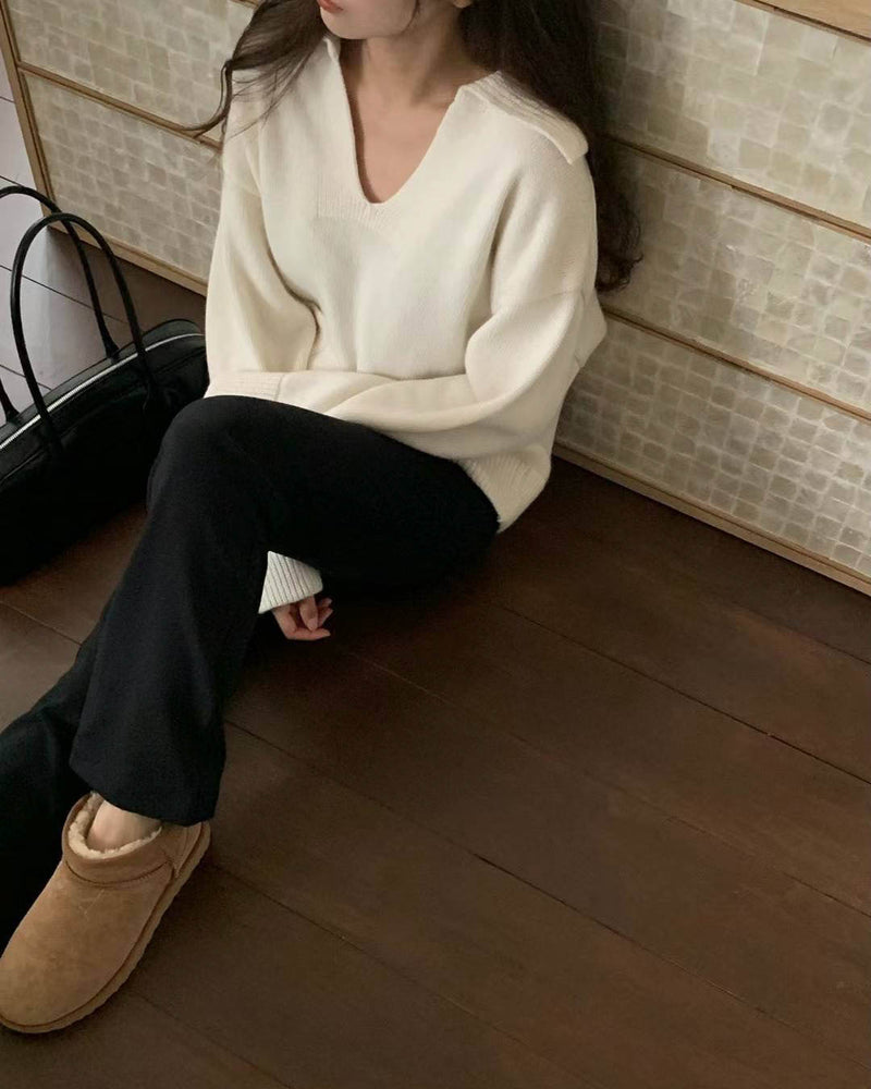 AKIRA WOOL CASHMERE KNIT IVORY