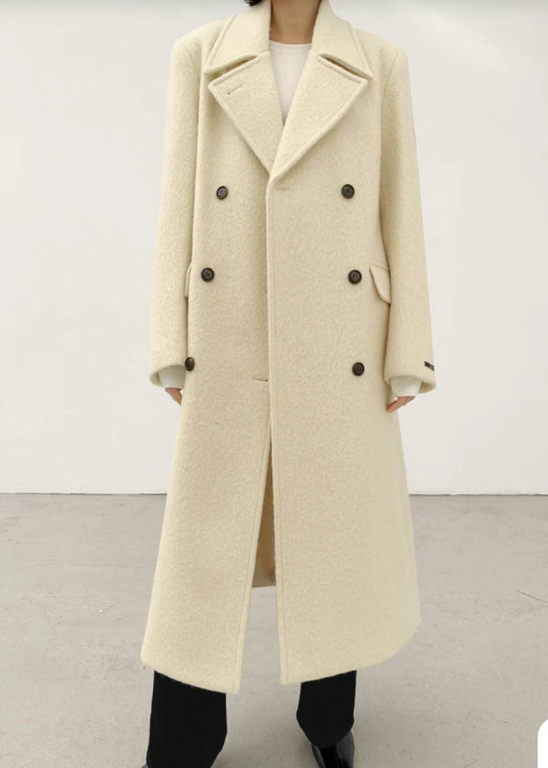 SANNA NY MARTIN ALPACA COAT IVORY 