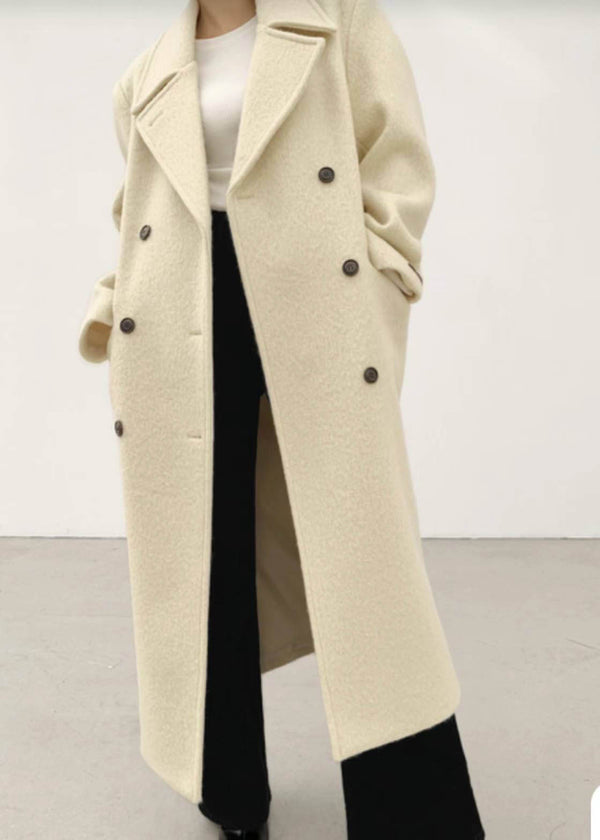 MARTIN ALPACA COAT IVORY