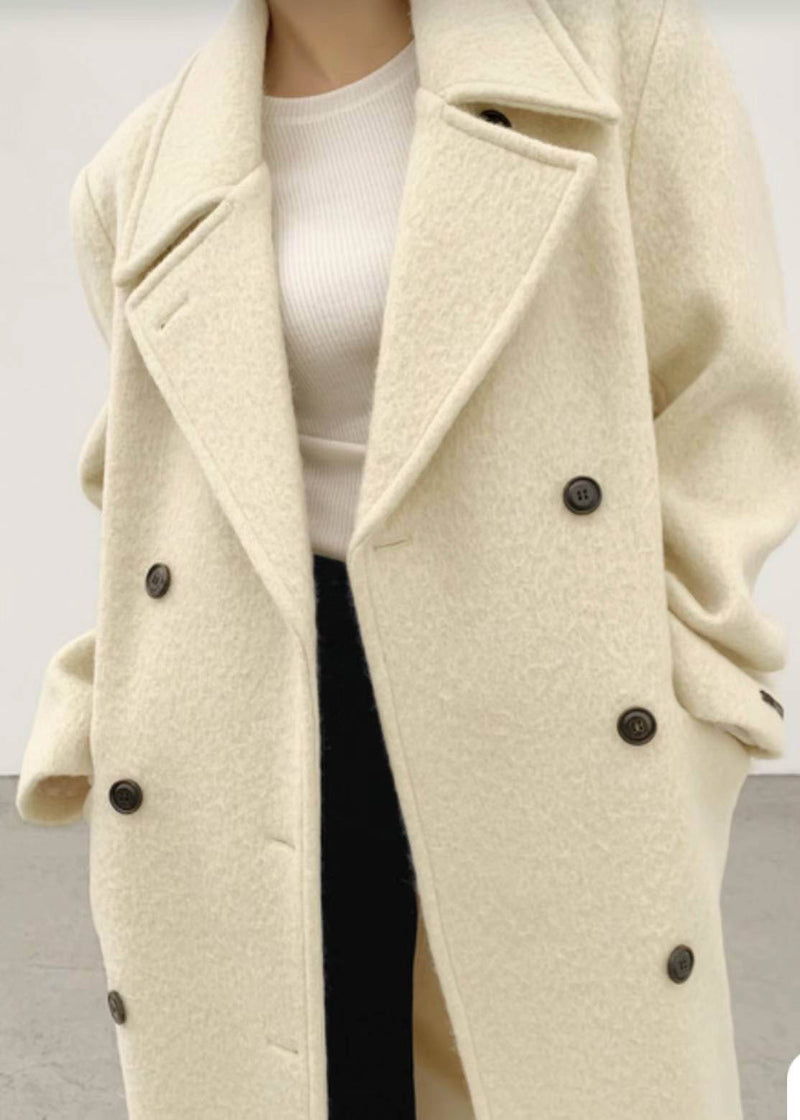 MARTIN ALPACA COAT IVORY