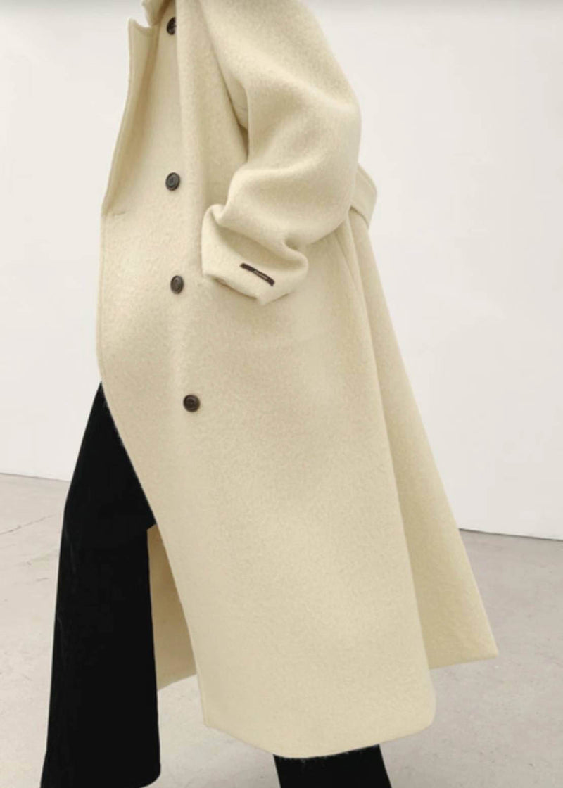 MARTIN ALPACA COAT IVORY