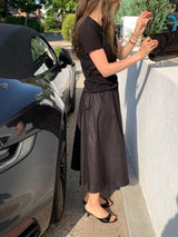 SATOU SKIRT BLACK
