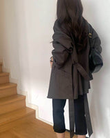 MARNIE HALF TRENCH CHARCOAL BROWN