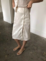 sanna ny texture satin skirt