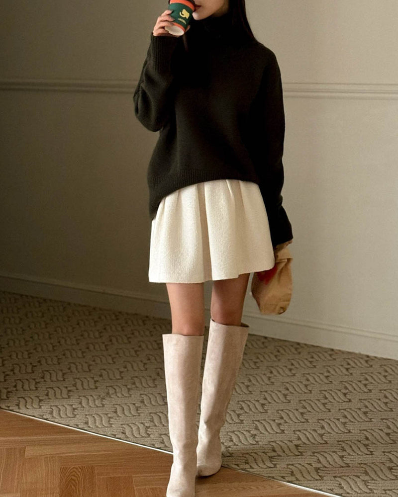 MARE WOOL TURTLENECK HUNTER GREEN