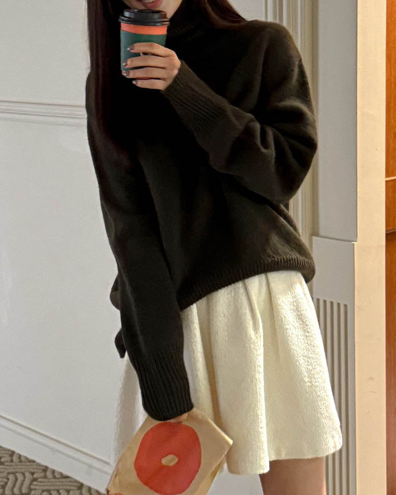 MARE WOOL TURTLENECK HUNTER GREEN