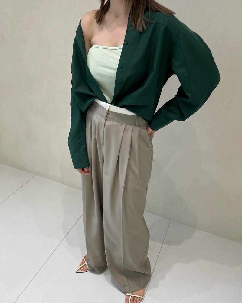 Layered Waistband Trousers