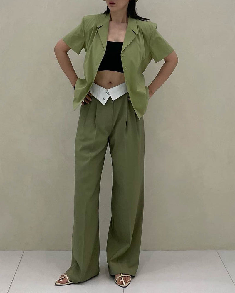 FOLDOVER TROUSERS