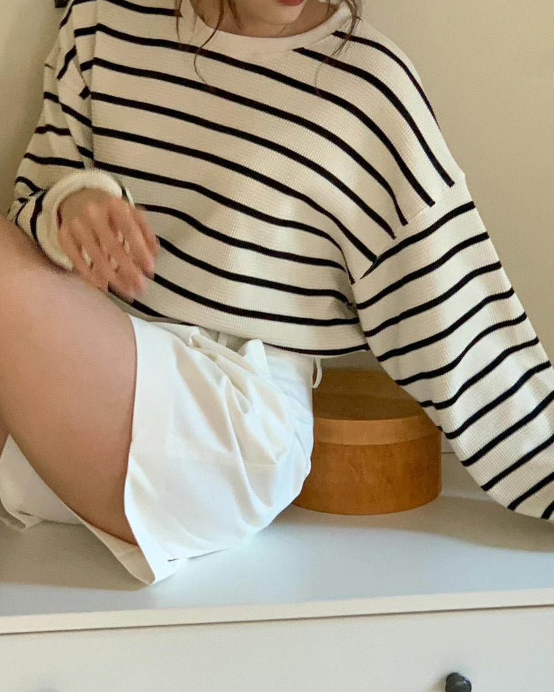 STRIPE LONG SLEEVE TOP