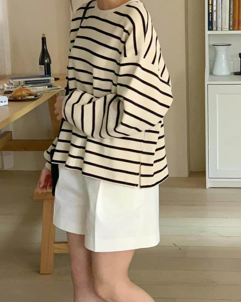 STRIPE LONG SLEEVE TOP