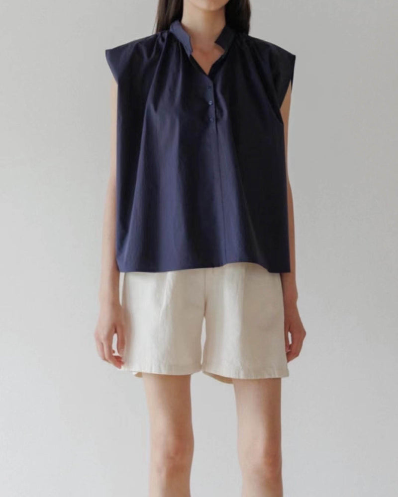 MANDARIN SLEEVELESS TOP