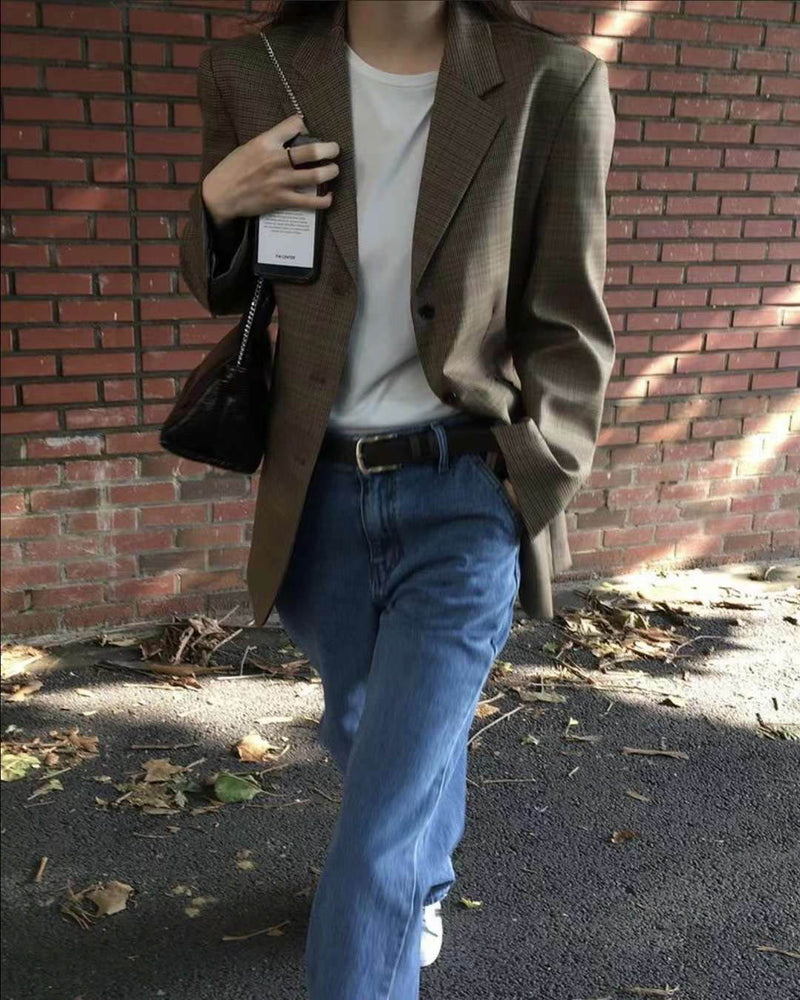 ELMS CHECK BLAZER