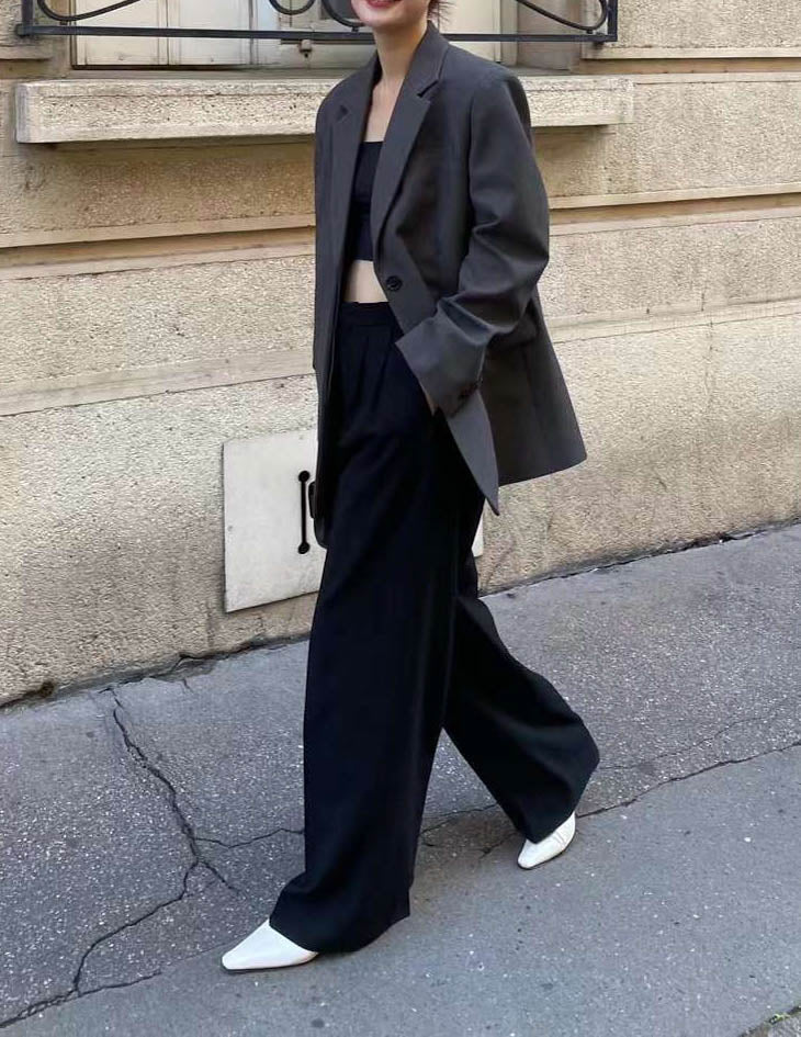 JUNO BLAZER CHARCOAL