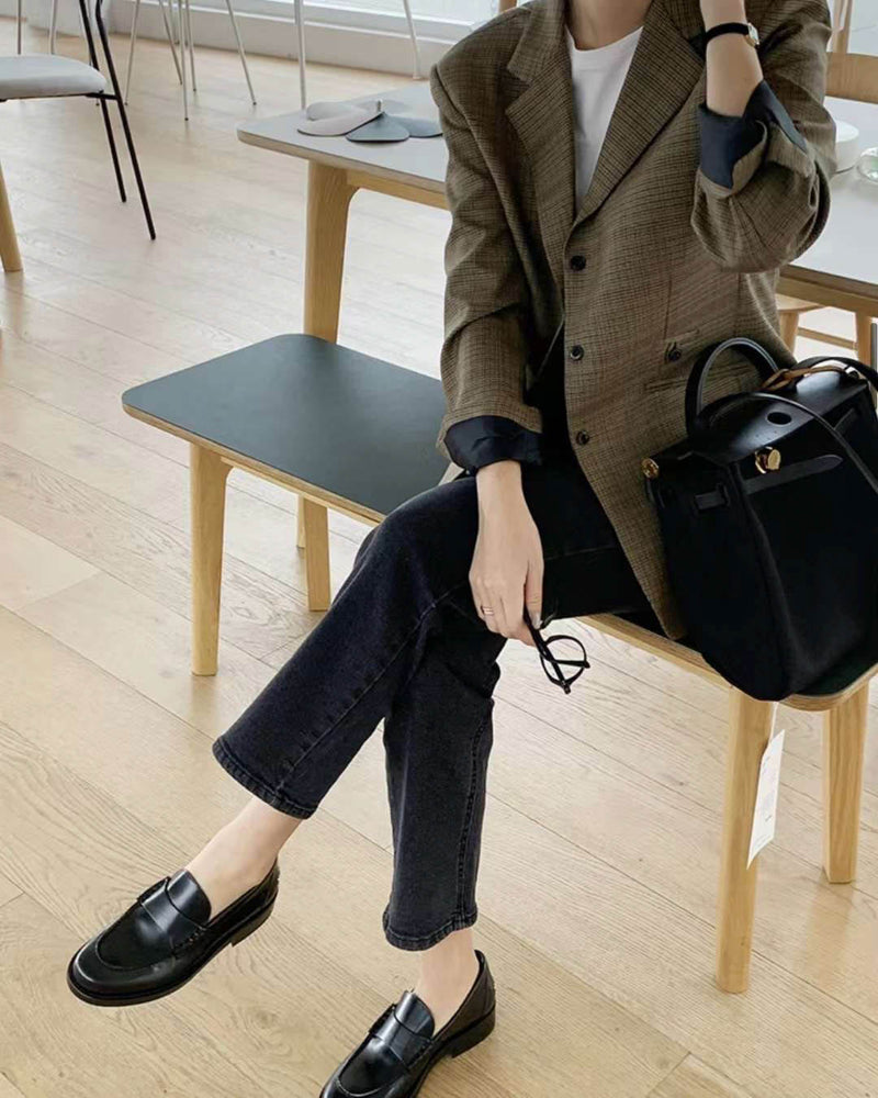 ELMS CHECK BLAZER
