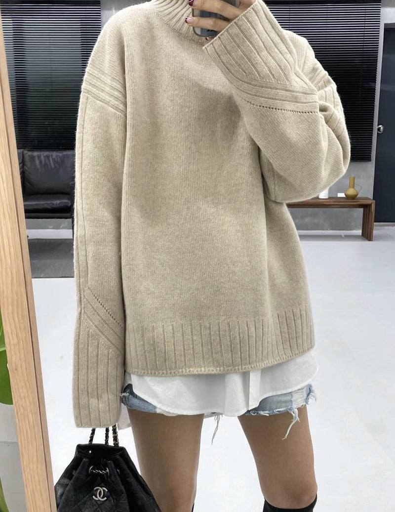 MARIS CASHMERE BLEND KNIT SOFT BEIGE