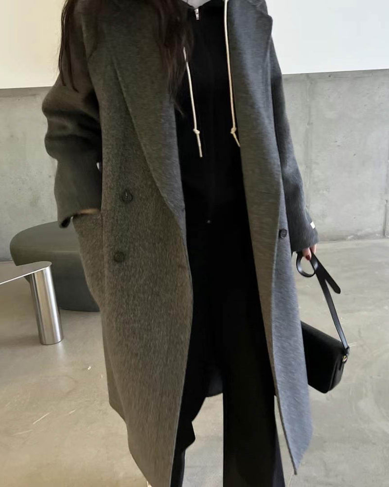 DUBLIN WOOL OVERCOAT CHARCOAL