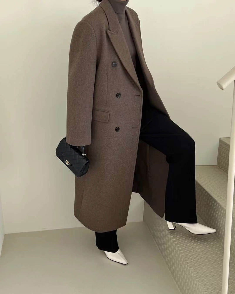 CINTA WOOL COAT SOFT BROWN – SANNA New York