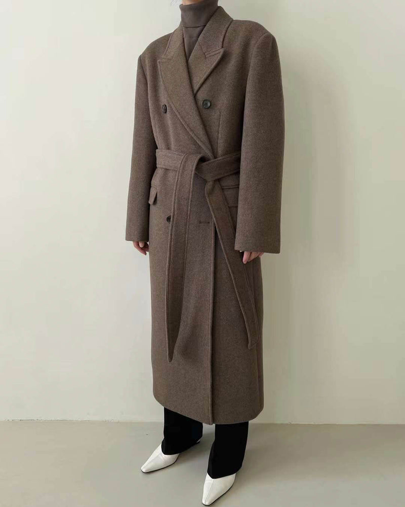 CINTA WOOL COAT SOFT BROWN