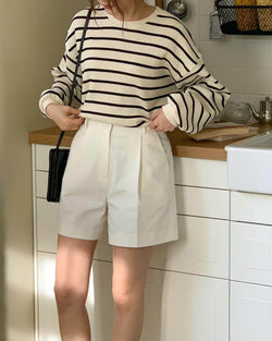 SANNA NY STRIPE LONG SLEEVE TOP